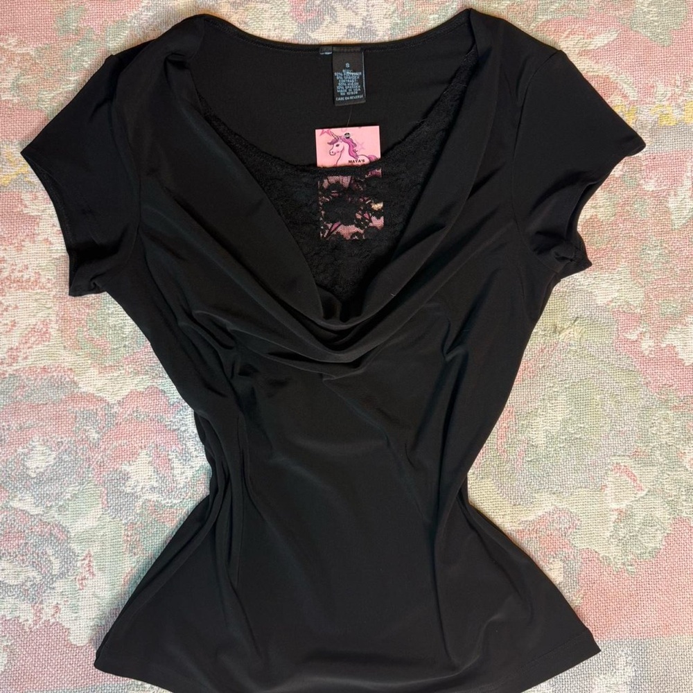 Cowl Neck Top Size S